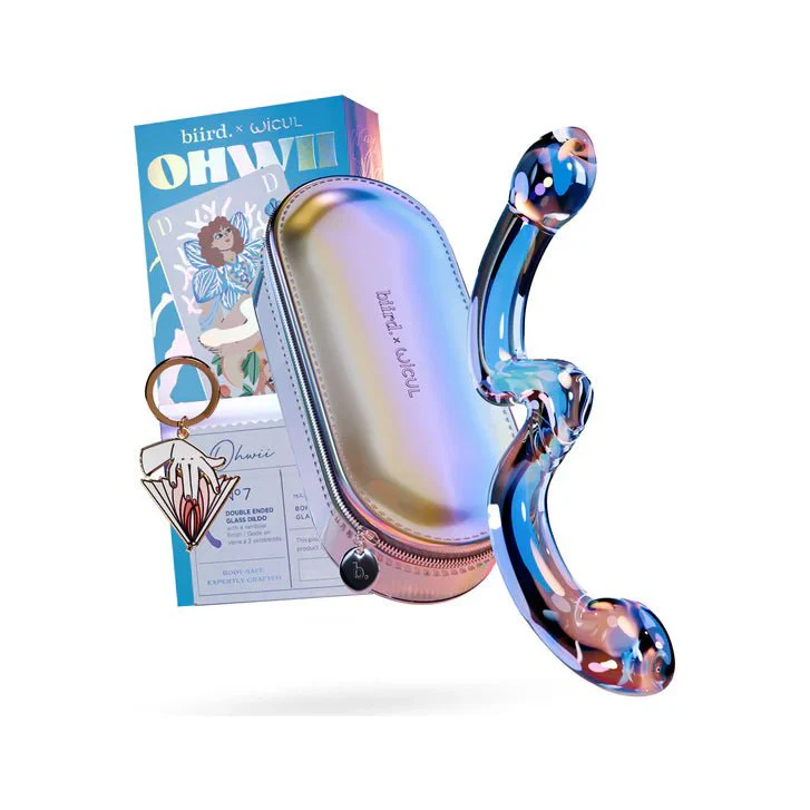 Biird x Wicul OhWii Double-Ended Glass G-Spot & P-Spot Dildo - Image 2
