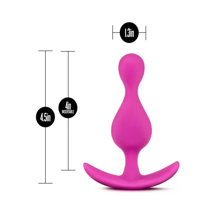 Blush Luxe Explore 4.5" Silicone Anal Plug - Image 4