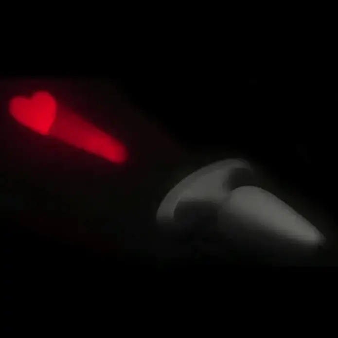 Booty Sparks Light Up Laser Heart Butt Plug - Image 2