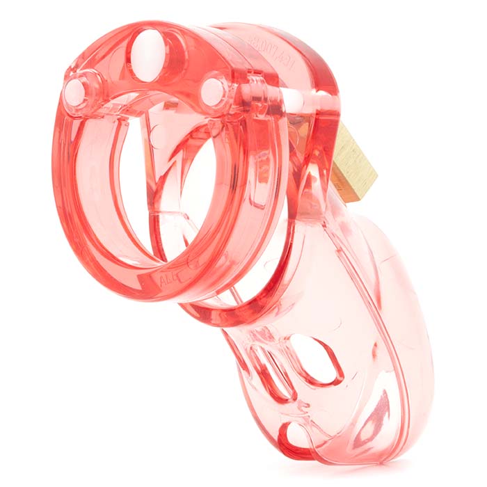 CB-3000 Translucent Red Chastity Cage Kit - Image 4