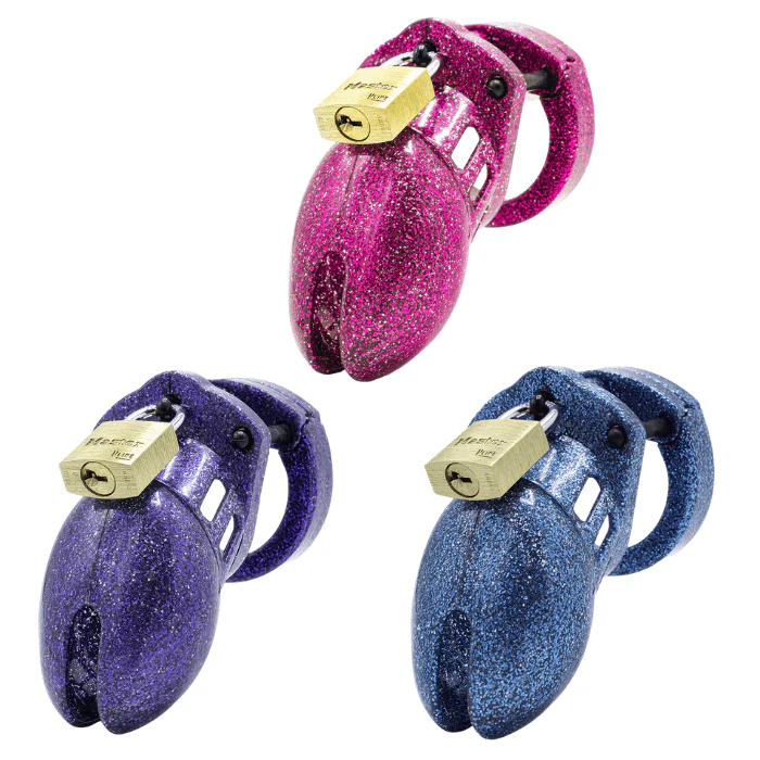 CB-6000S Glitter Chastity Cage Kit - Image 12