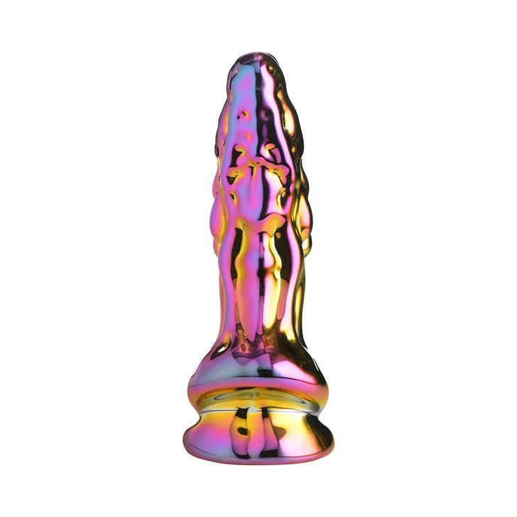 Creature Cocks Metallic Dragon 6" Textured Glass Dildo - Image 3