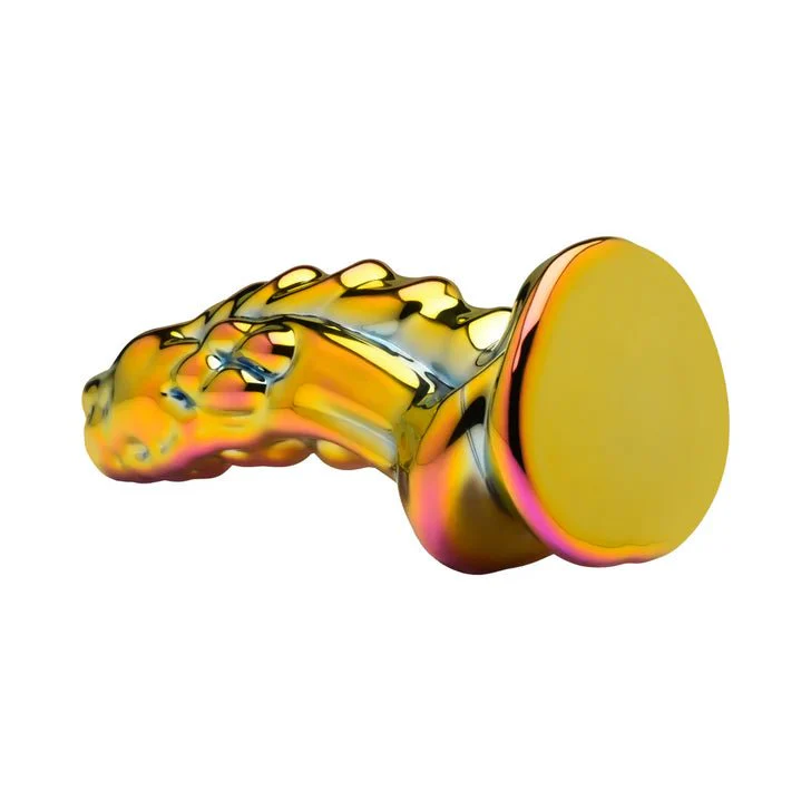 Creature Cocks Metallic Dragon 6" Textured Glass Dildo - Image 4