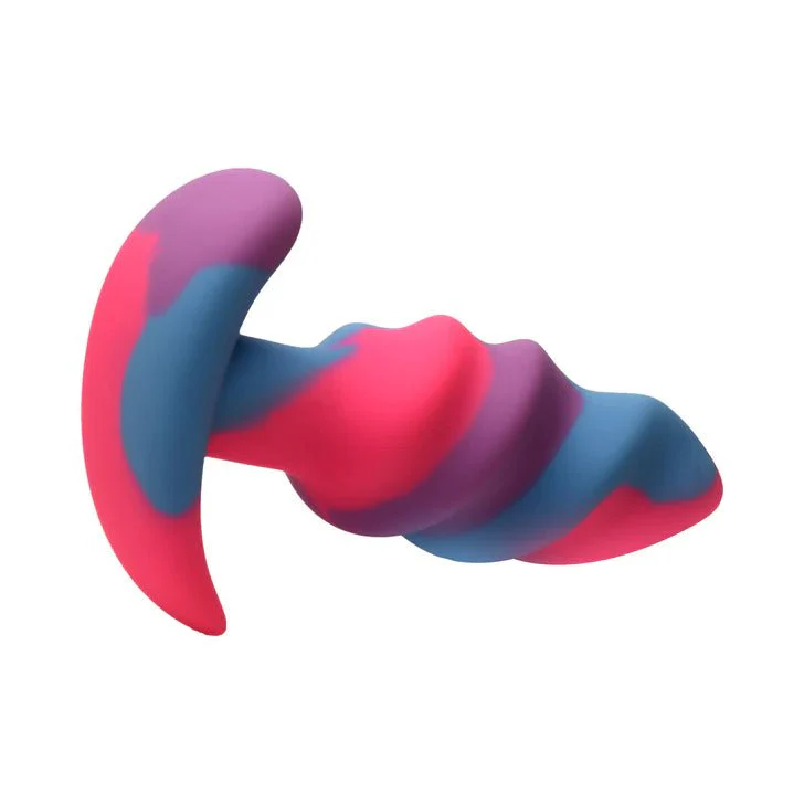 Creature Cocks Unicorn Swirl Silicone Butt Plug - Image 4