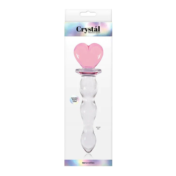 Crystal Pink Heart of Glass Dildo - Image 2