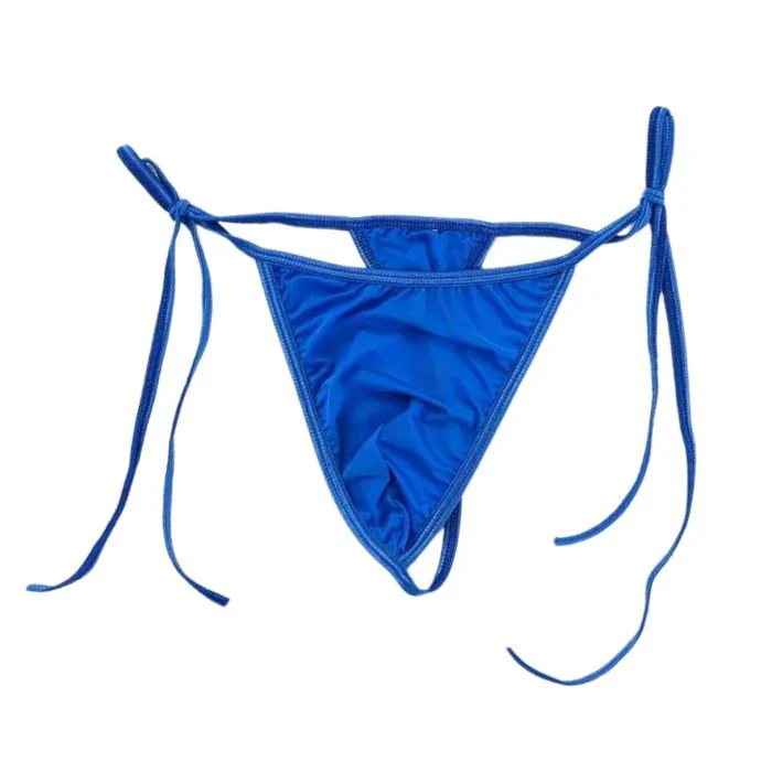 Side Tie G-String Thong Chastity Underwear for Men - Image 4
