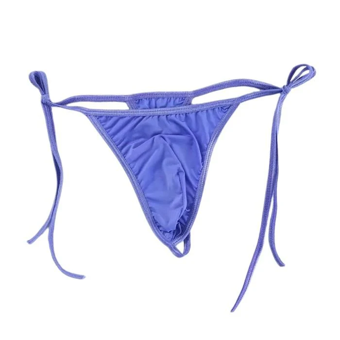 Side Tie G-String Thong Chastity Underwear for Men - Image 5
