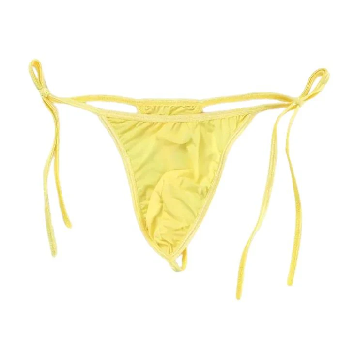Side Tie G-String Thong Chastity Underwear for Men - Image 6