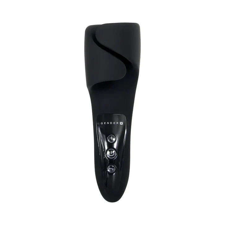 Gender X The Embrace Rechargeable Vibrating Pulsing Penis Masturbator - Image 3