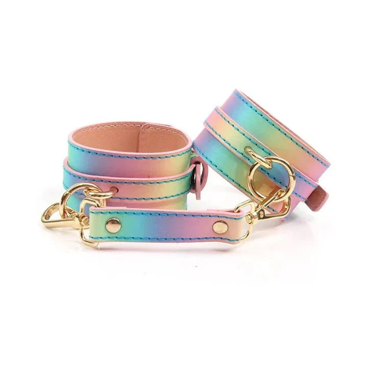 Hello, Sexy! Hot Bitch Iridescent BDSM Cuffs