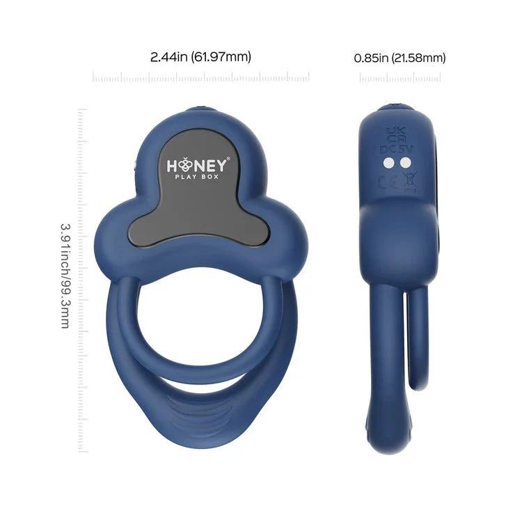 Honey Play Box Anello App-Controlled Vibrating Double Cock Ring - Image 3