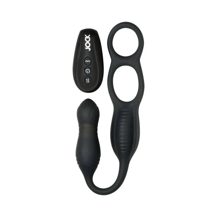 JOCK Hyper Remote Controlled Thrusting Prostate Vibrator with Cock & Ball Ring - Image 7
