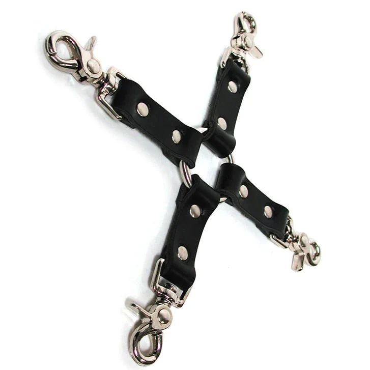 Kinklab Bondage Basics Leather Hog Tie - 4 colors - Image 3