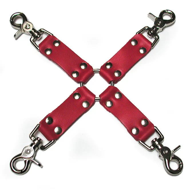 Kinklab Bondage Basics Leather Hog Tie - 4 colors - Image 4
