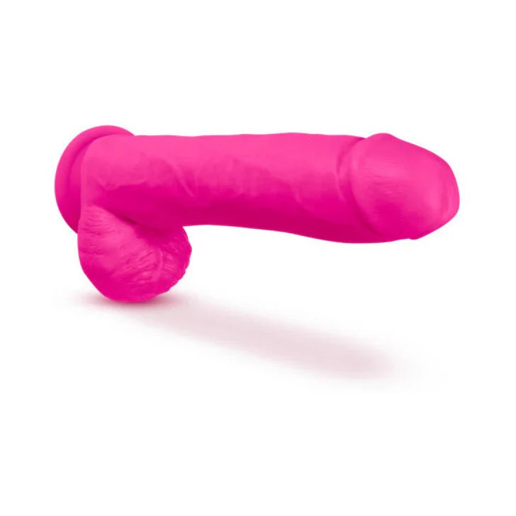 Neo Elite 11" Neon Dual Density Dildo with Balls & Suction Cup