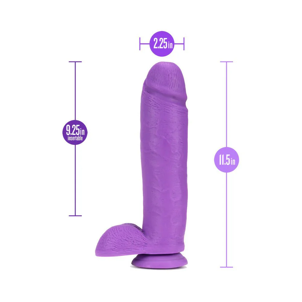 Neo Elite 11" Neon Dual Density Dildo with Balls & Suction Cup - Image 6