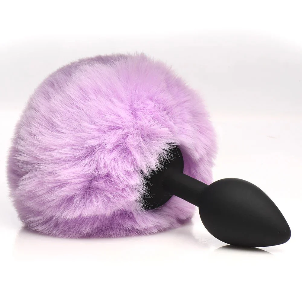 Tailz Fluffy Bunny Tail Silicone Plug - Image 2