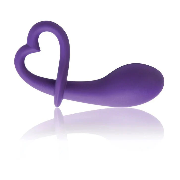 OhMiBod LoveLife Dare 4" Purple Curved Silicone Anal Plug - Image 2