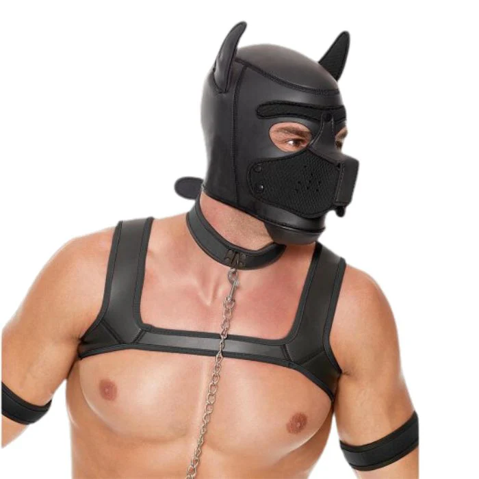 8-Piece Neoprene Kinky Puppy Play Kit - Two Sizes