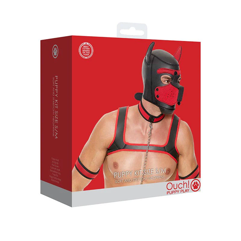 8-Piece Neoprene Kinky Puppy Play Kit - Two Sizes - Image 13
