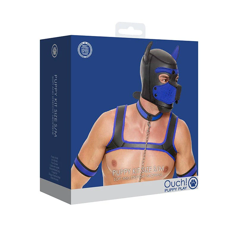 8-Piece Neoprene Kinky Puppy Play Kit - Two Sizes - Image 14