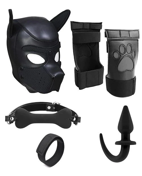 8-Piece Neoprene Kinky Puppy Play Kit - Two Sizes - Image 2