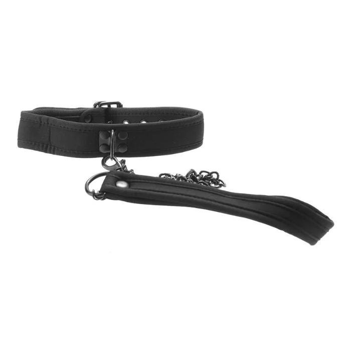 Ouch! Puppy Play Neoprene Collar With Leash - Image 3