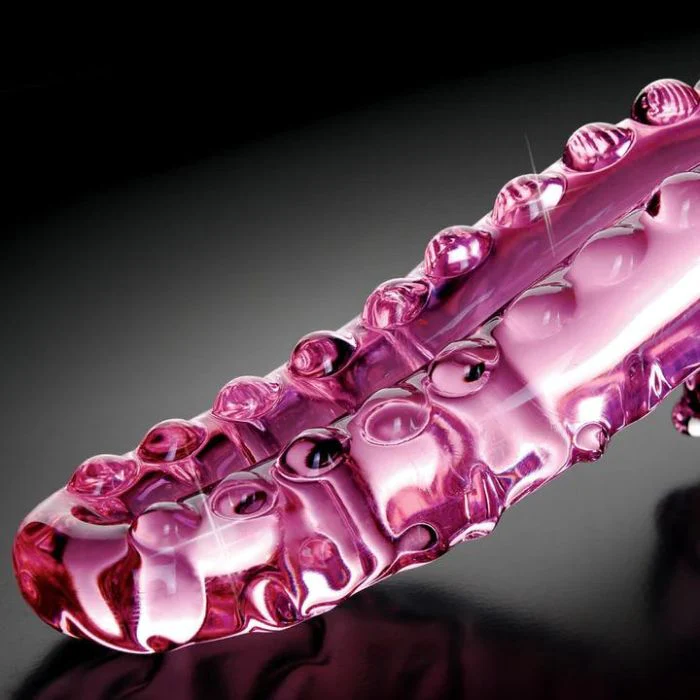 Pink Glass Textured Tentacle Dildo - Image 2