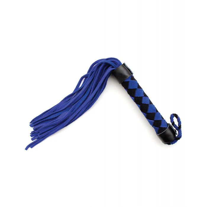 Ple'sur 15.5" Genuine Leather Diamond Handle BDSM Flogger