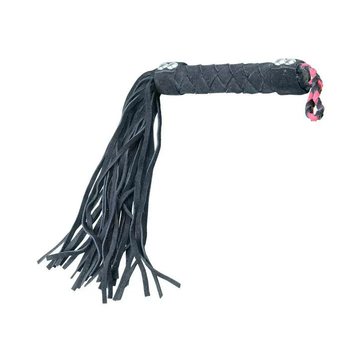Ple'sur 15.5" Genuine Leather Diamond Handle BDSM Flogger - Image 7