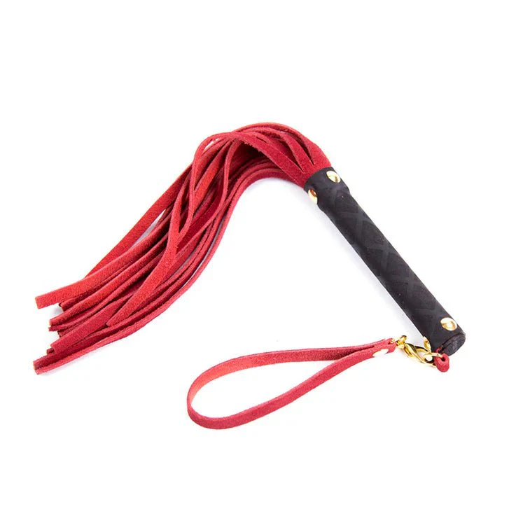 Ple'sur Genuine Leather 11" Mini BDSM Flogger - Image 4