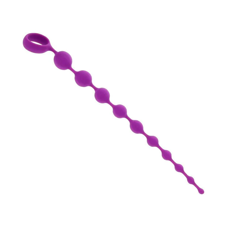 Selopa 14" Long Silicone Anal Beads - Purple - Image 3
