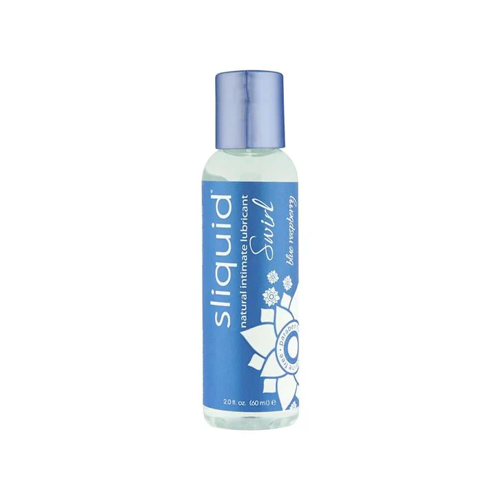 Sliquid Swirl Water-Based Vegan Lubricant - Blue Raspberry - Image 2