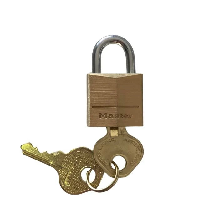 Solid Body Brass Master Lock Padlock with Brass Keys - Image 2