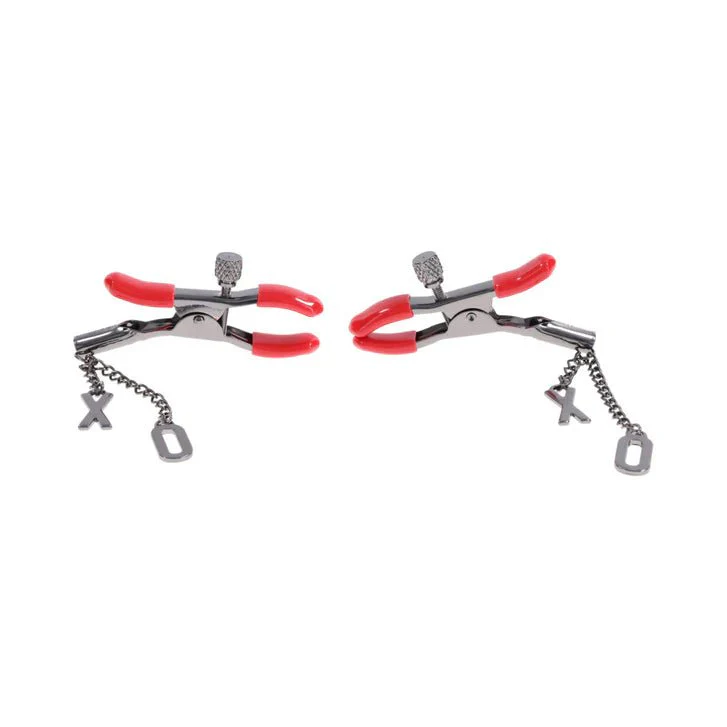 Sex & Mischief Ex's & Oh's Adjustable Nipple Clamps - Image 3