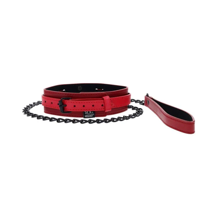 Sex & Mischief Ex's & Oh's Collar and Leash - Image 2