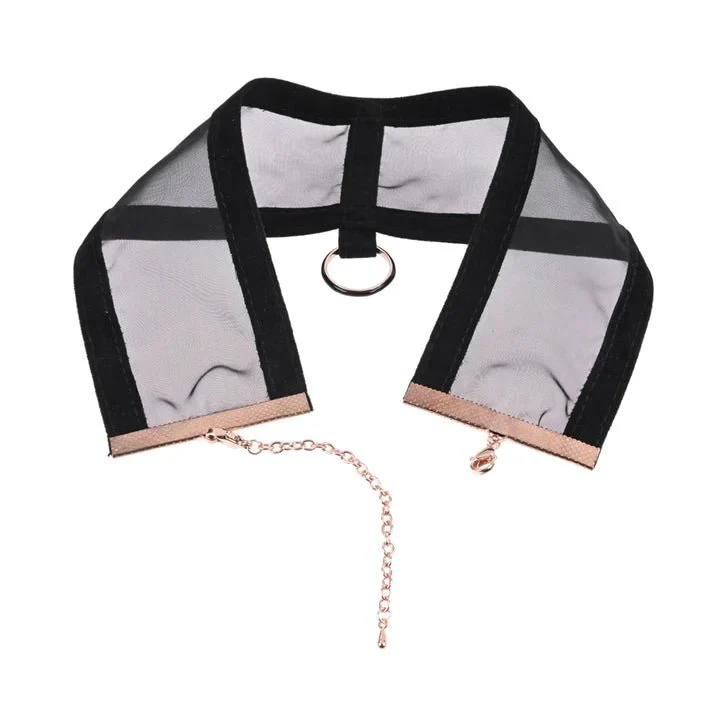 Sex & Mischief Sheer Black Choker-Style BDSM Collar - Image 3