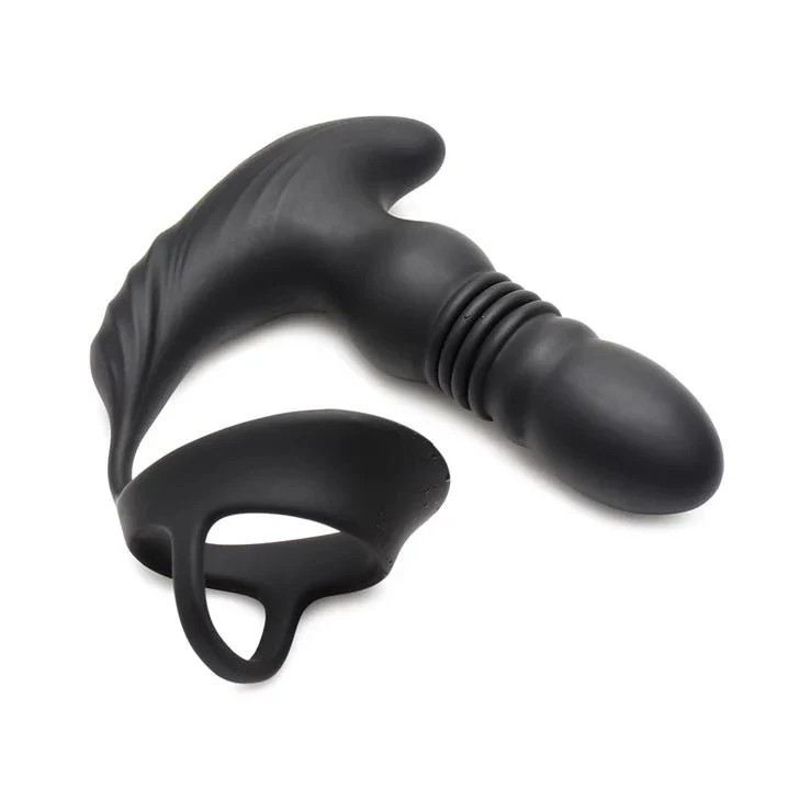 Thunderplugs Remote Controlled Thrusting P-Spot VIbrator with Cock & Ball Ring - Image 3