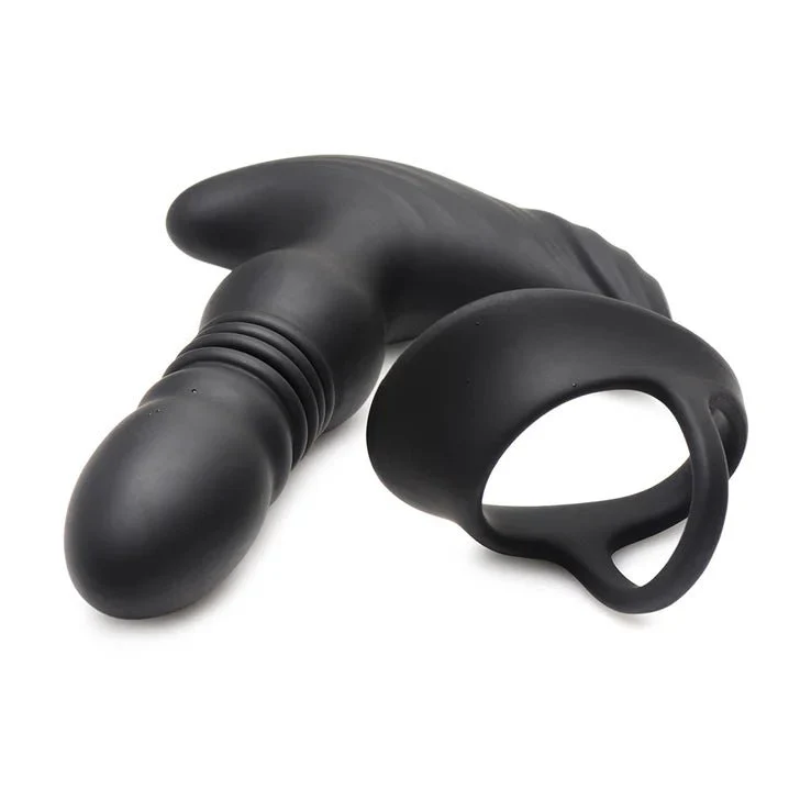 Thunderplugs Remote Controlled Thrusting P-Spot VIbrator with Cock & Ball Ring - Image 6