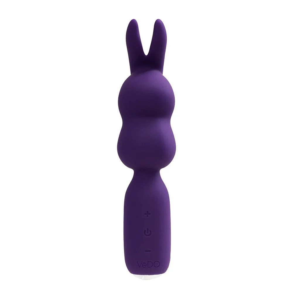 VeDO Hopper Bunny Rechargeable Silicone Mini Wand Vibrator - Image 2